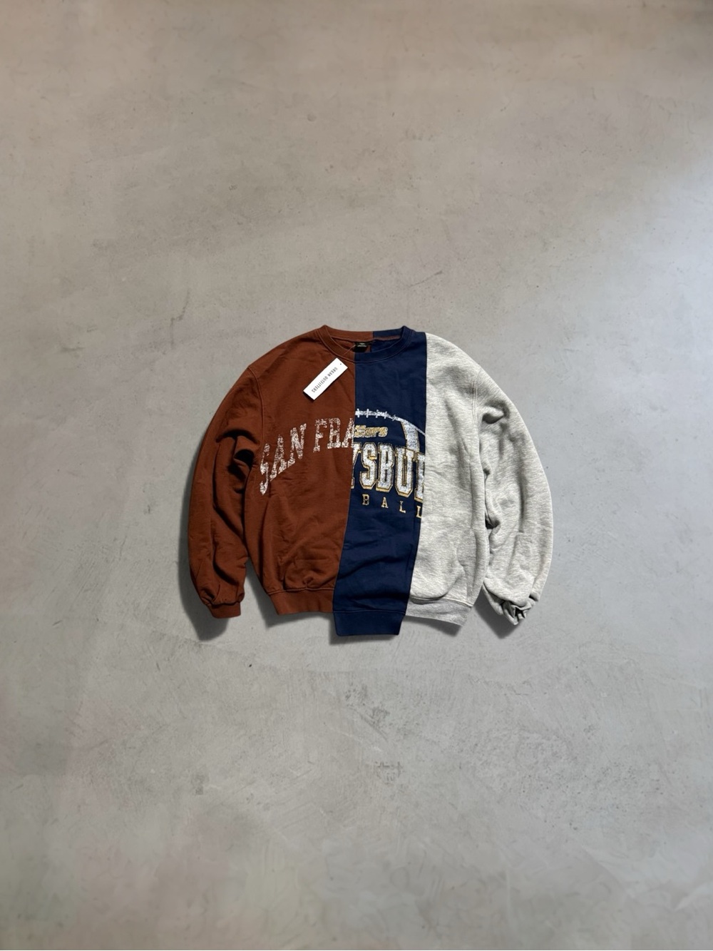 Urban Outfitters Football Spliced Crew Neck